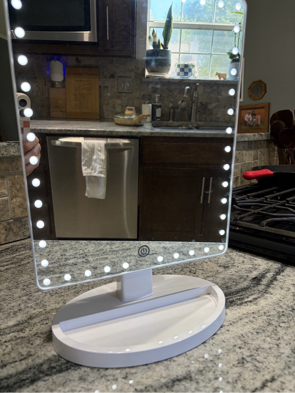 LED Lighted Vanity Mirror in White